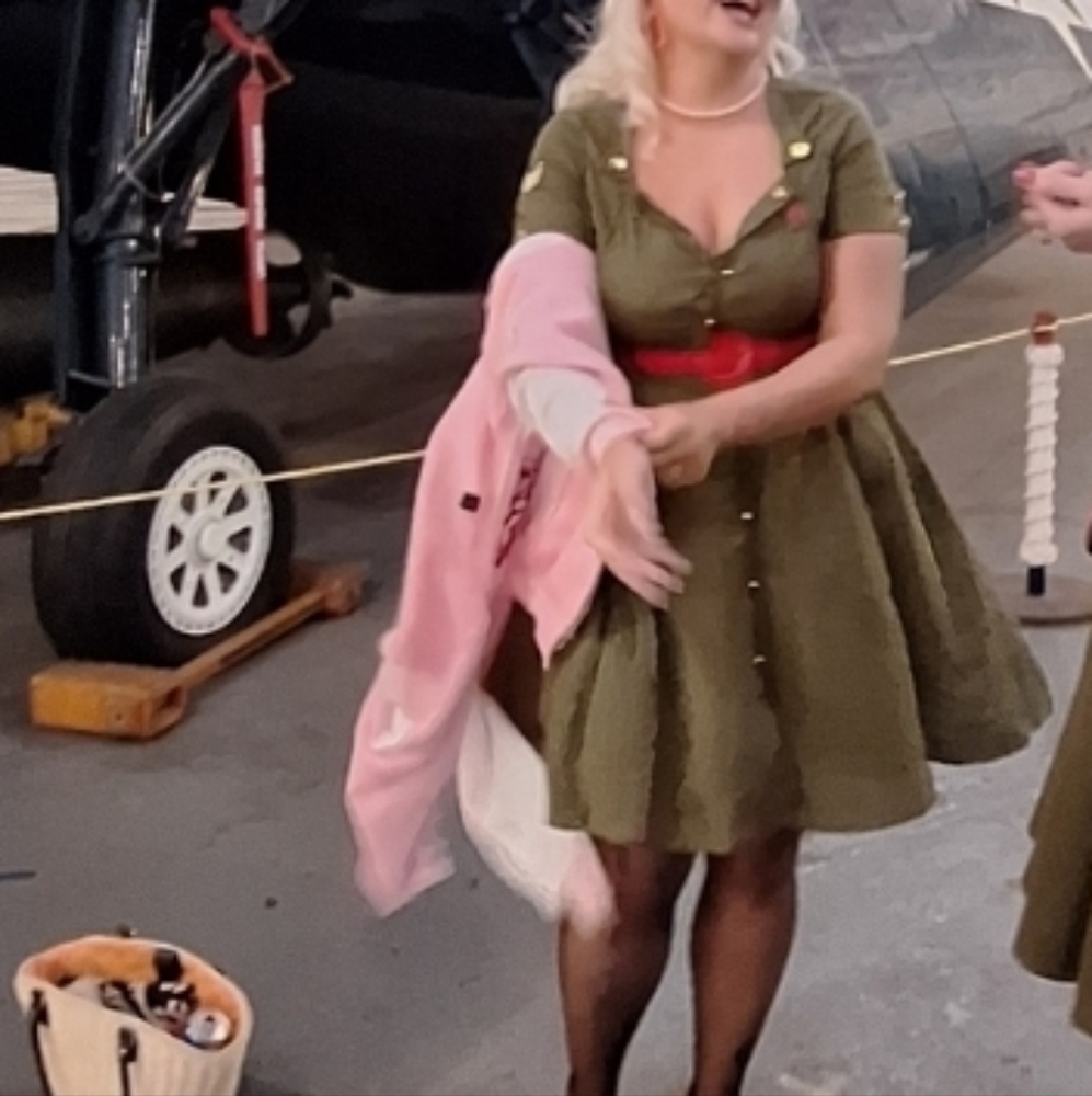 Olive Green ARMY STYLE  Mini Dress